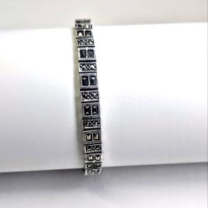Vintage sterling silver marcasite bracelet